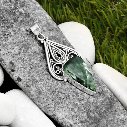 Natural Russian Seraphinite Pendant P-1541 SDP107297