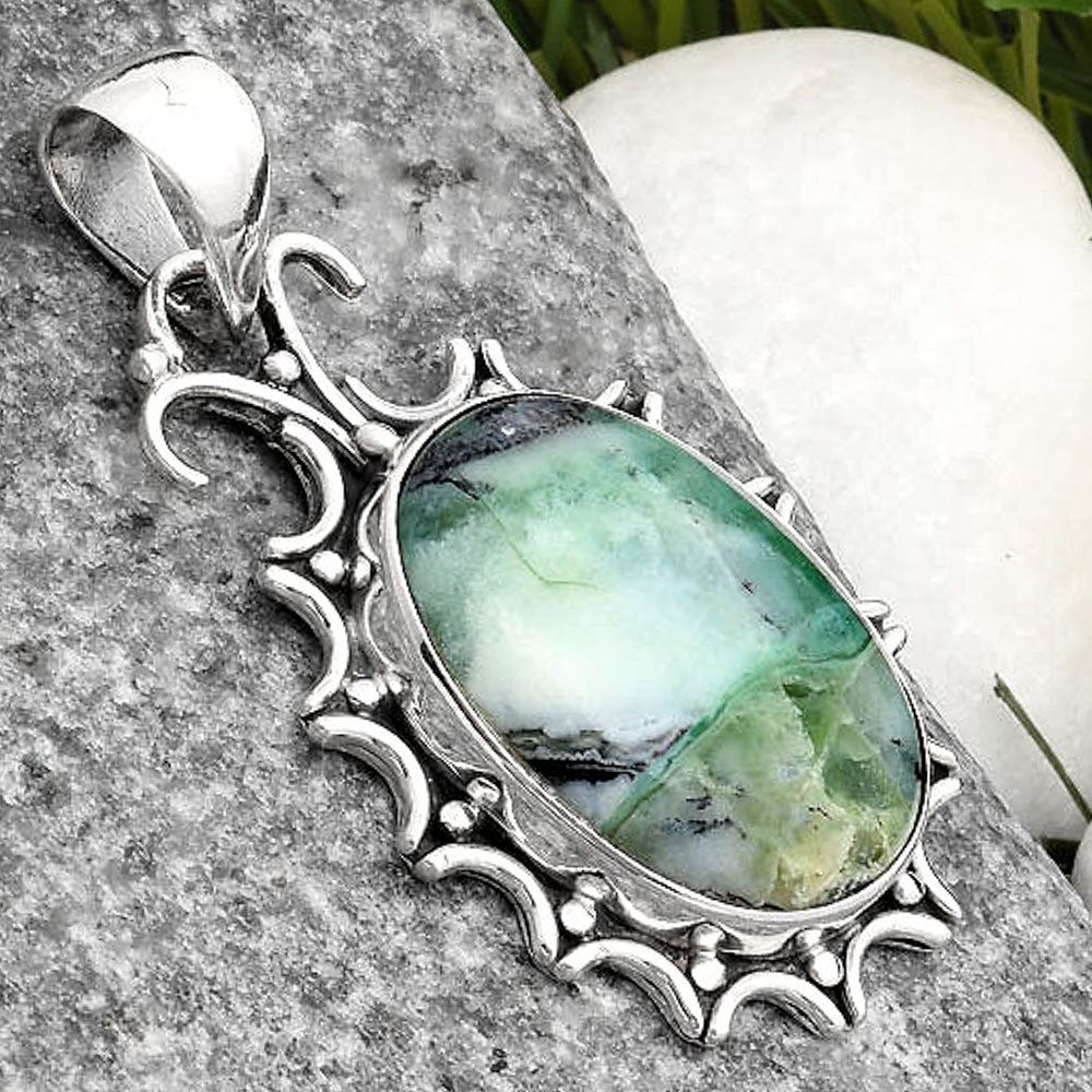 Dendritic Chrysoprase - Africa Pendant P-1249 SDP107320