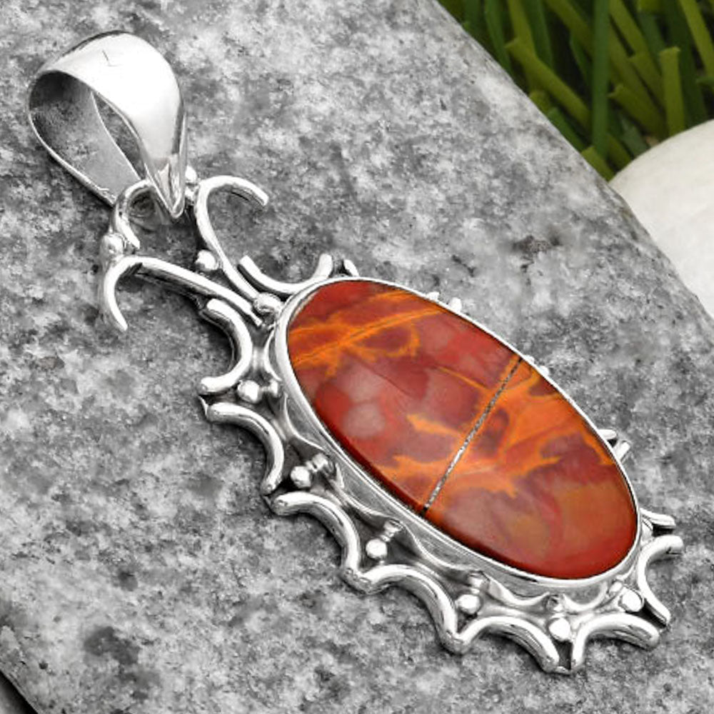 Natural Noreena Jasper Pendant P-1249 SDP107331