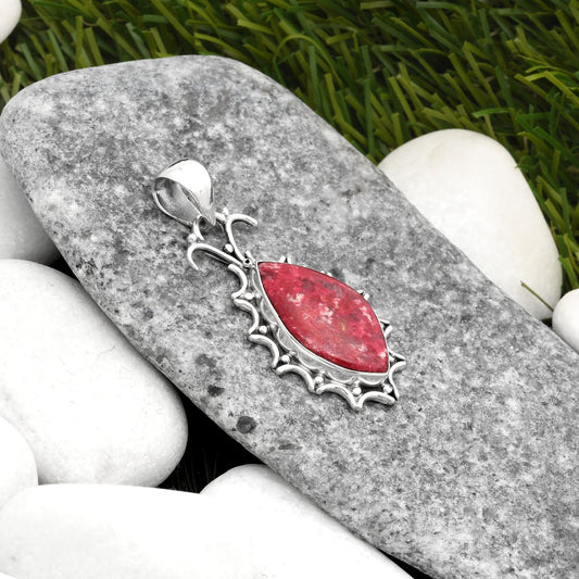 Natural Pink Thulite - Norway Pendant P-1249 SDP107332