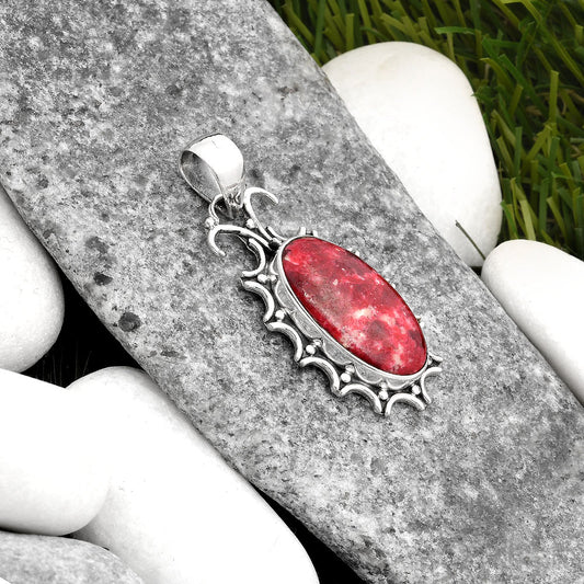 Natural Pink Thulite - Norway Pendant P-1249 SDP107336