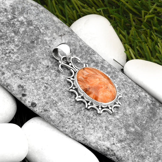 Natural Caramel Opal Pendant P-1249 SDP107346