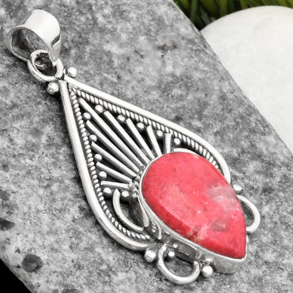 Natural Pink Thulite - Norway Pendant P-1541 SDP107391