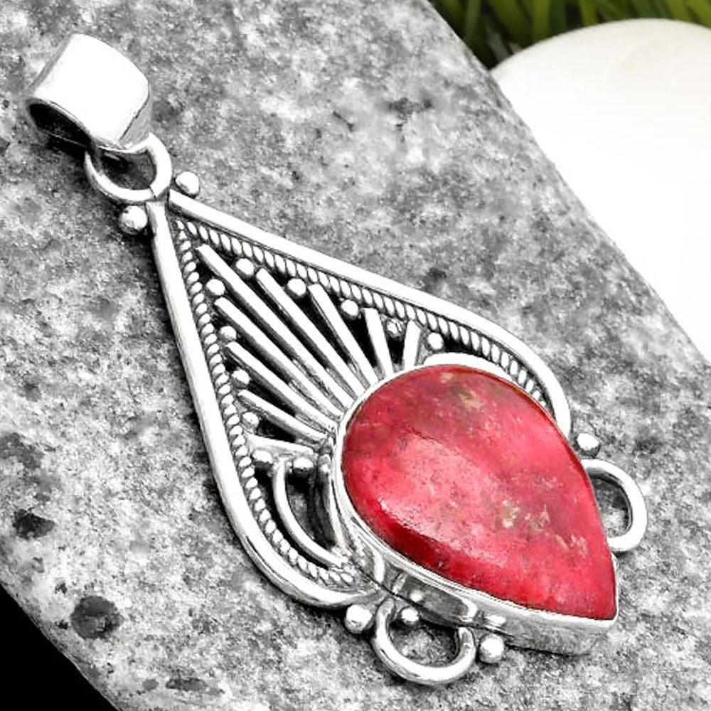 Natural Pink Thulite - Norway Pendant P-1541 SDP107404