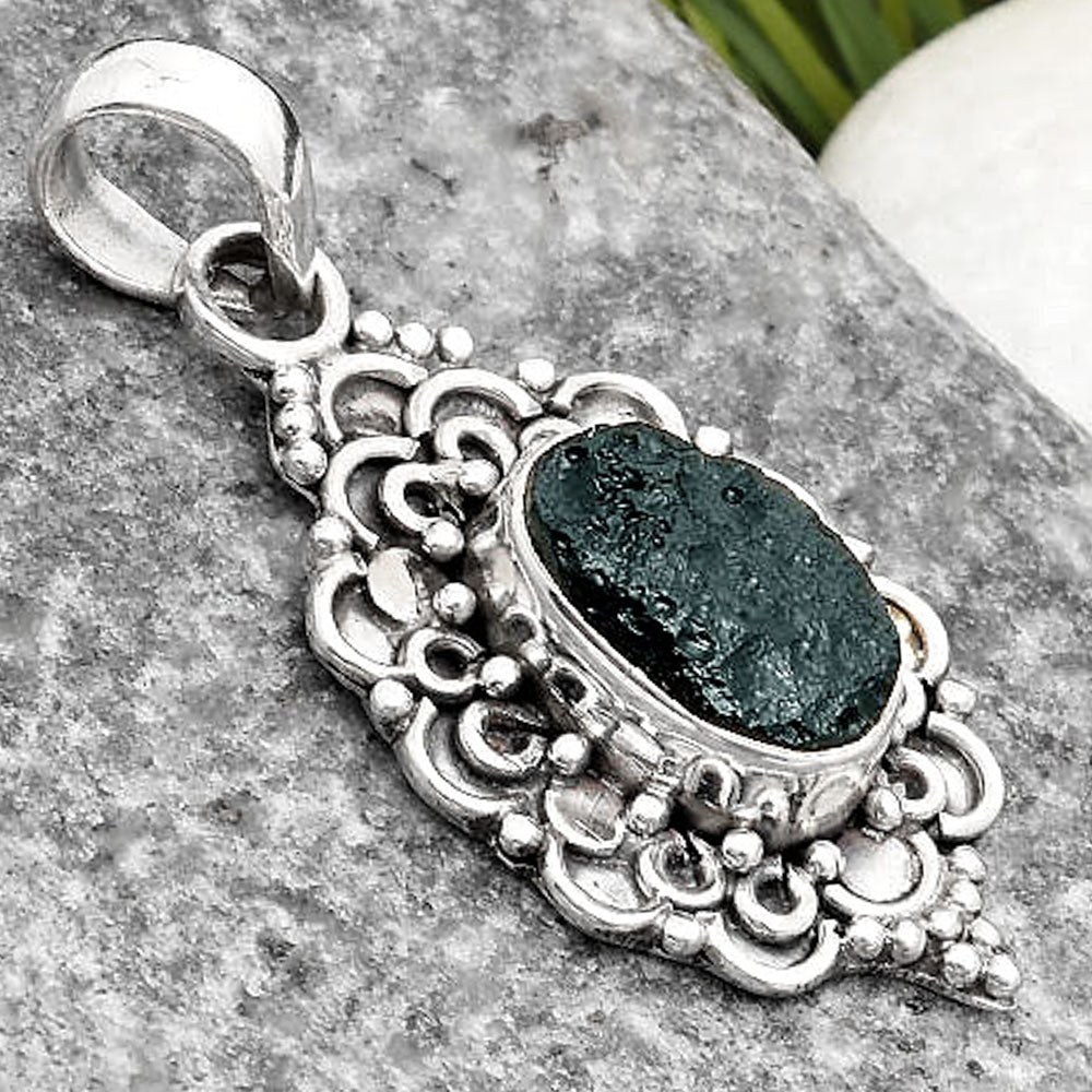 Natural Tektite Rough - Greek Pendant P-1214 SDP107595