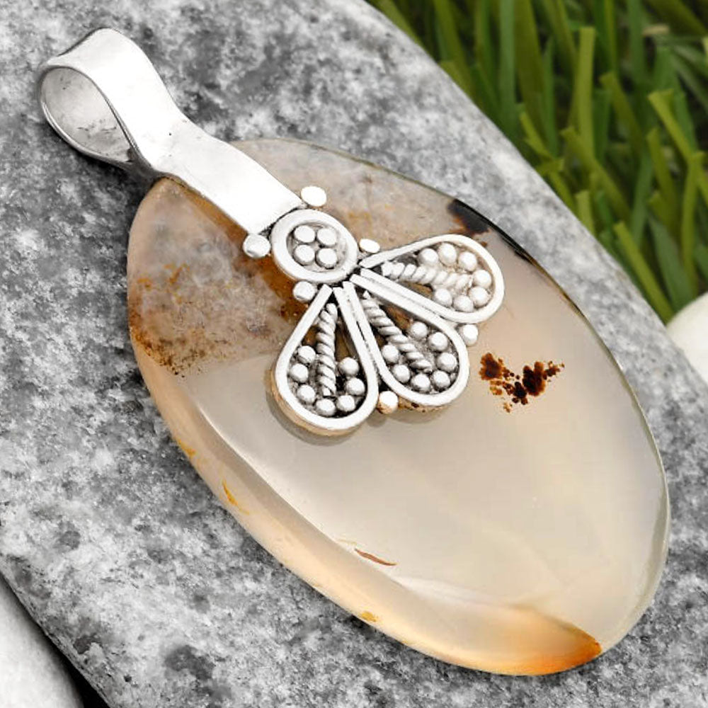 Natural Montana Agate - USA Pendant P-1469 SDP107639