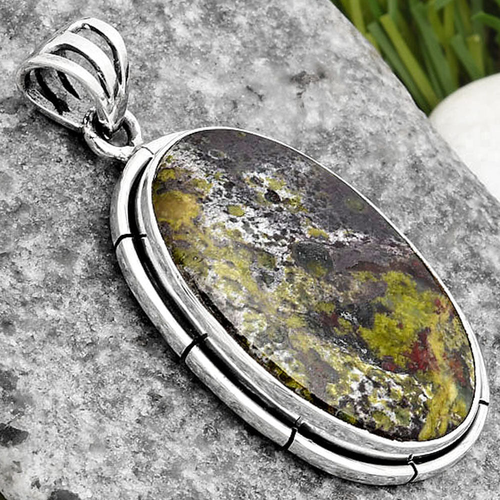 Dragon Blood Stone - South Africa Pendant P-1065 SDP107751