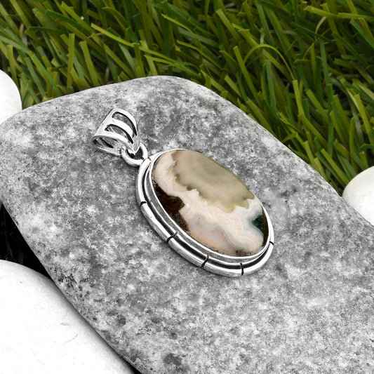 Natural Ocean Jasper - Madagascar Pendant P-1065 SDP107963