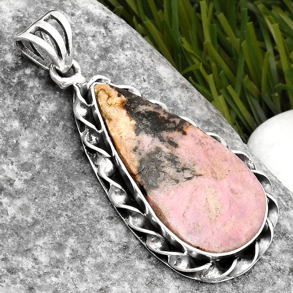 Natural Rhodonite Pendant P-1081 SDP107996