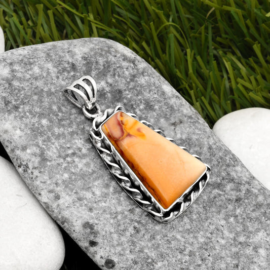 Natural Red Mookaite Pendant P-1081 SDP108006