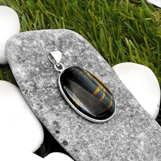 Natural Blue Tiger Eye Pendant P-1001 SDP108251