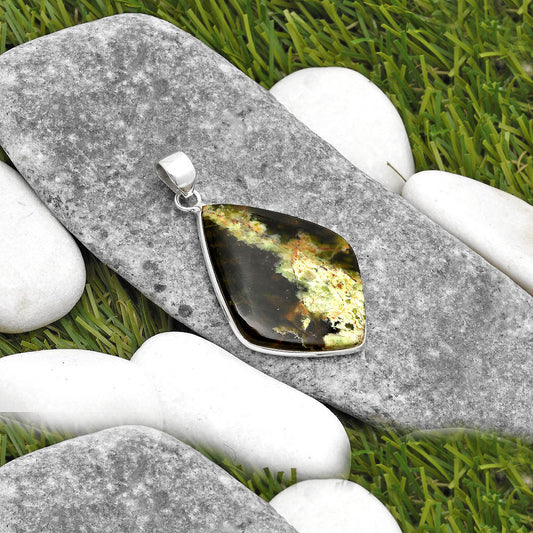 Natural Chrome Chalcedony Pendant P-1001 SDP108578