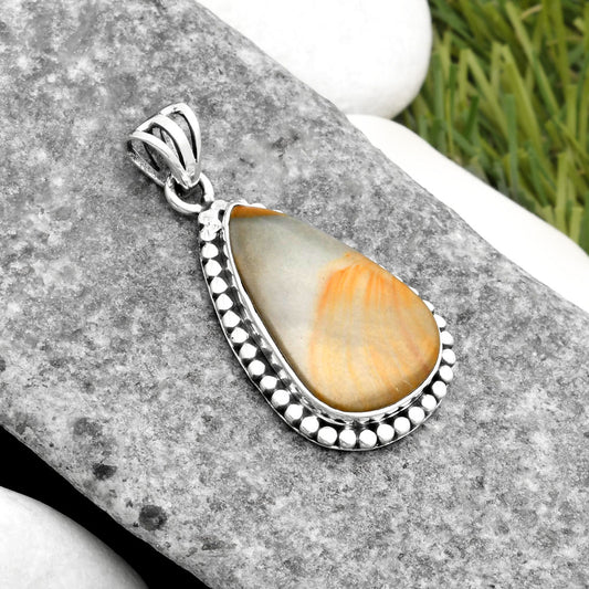 Natural Polygram Jasper Pendant P-1052 SDP108911