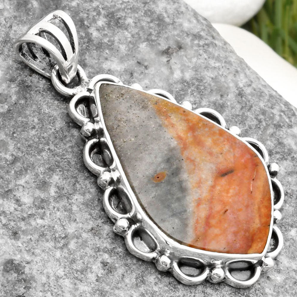 Natural Polygram Jasper Pendant P-1080 SDP108962
