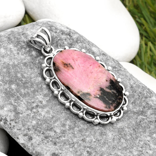 Natural Rhodonite Pendant P-1080 SDP108963