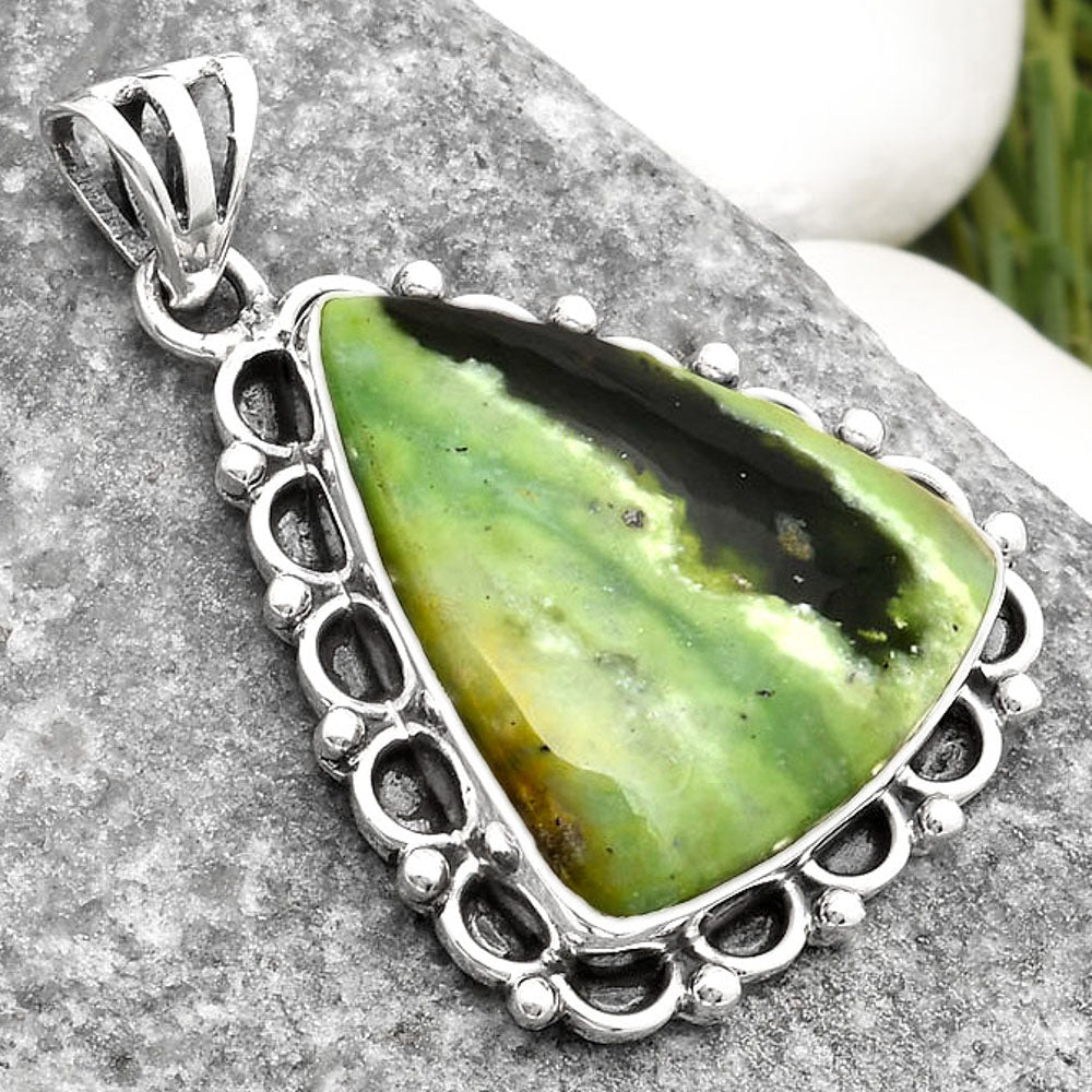 Natural Chrome Chalcedony Pendant P-1080 SDP108966