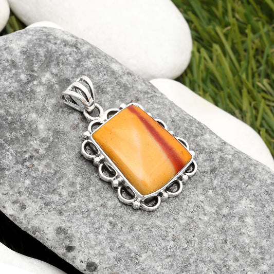 Natural Red Mookaite Pendant P-1080 SDP108982