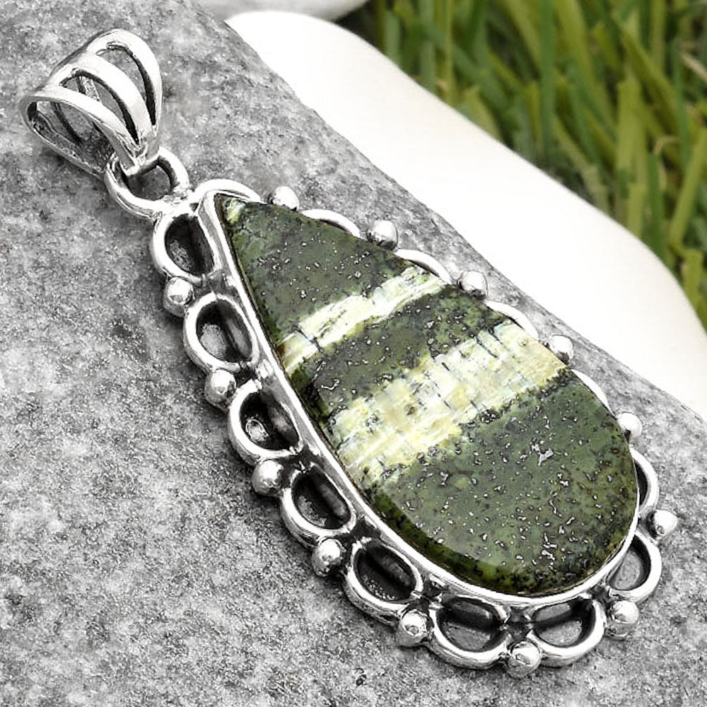 Natural Chrysotile Pendant P-1080 SDP108989