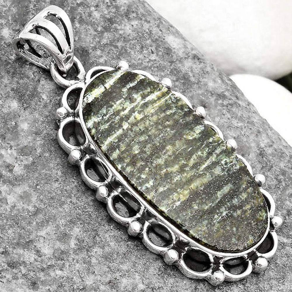 Natural Chrysotile Pendant P-1080 SDP109015