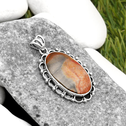 Natural Polygram Jasper Pendant P-1080 SDP109029