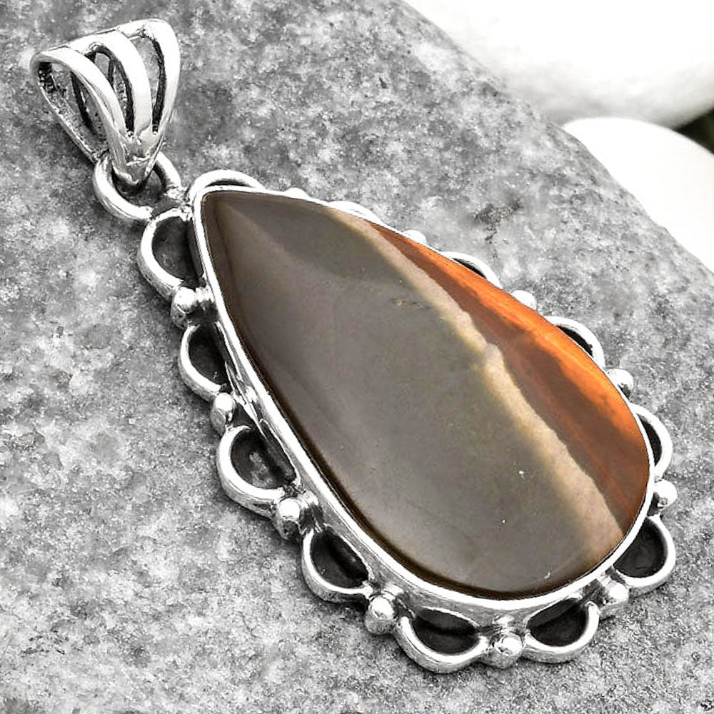 Natural Polygram Jasper Pendant P-1080 SDP109036