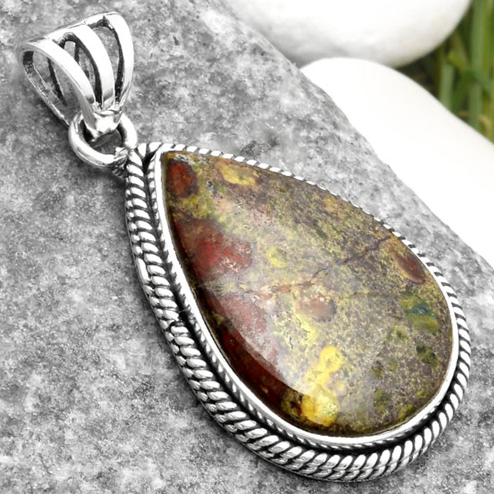Dragon Blood Stone - South Africa Pendant P-1056 SDP109075