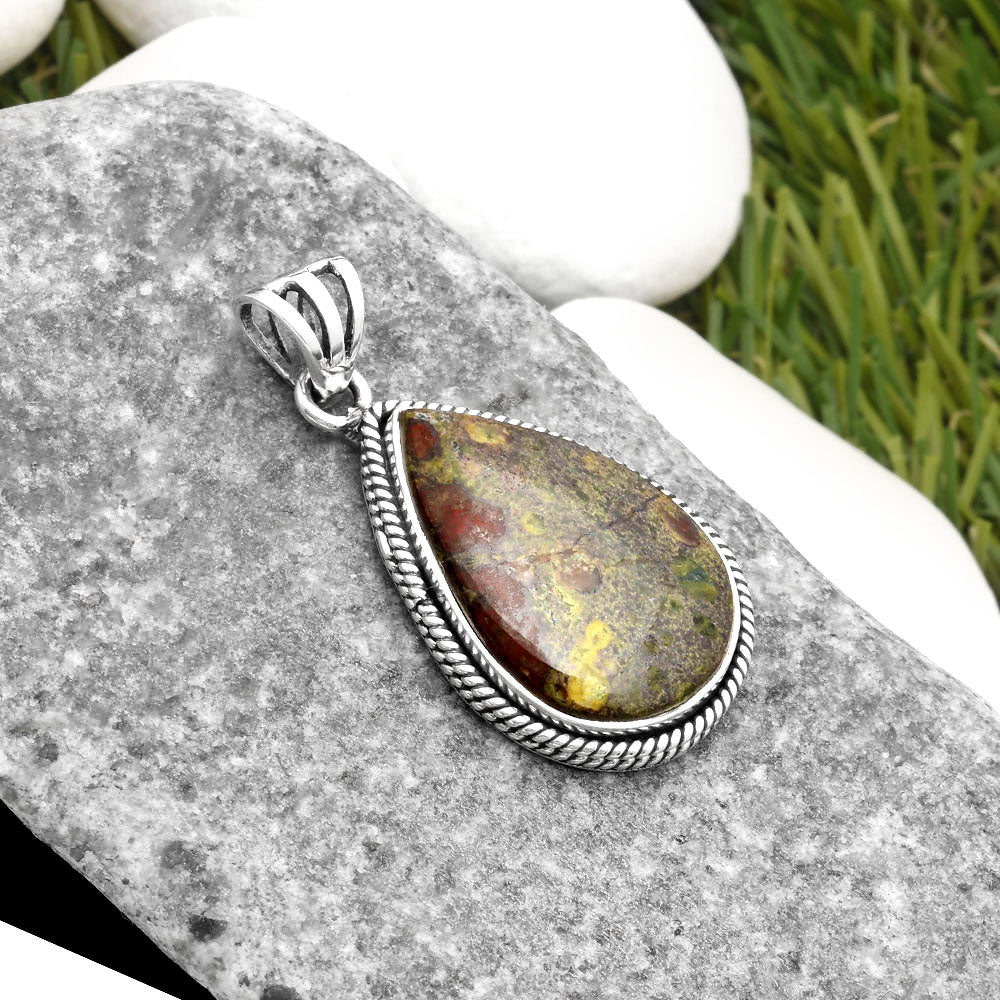Dragon Blood Stone - South Africa Pendant P-1056 SDP109075