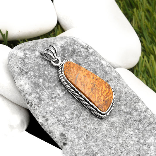 Natural Coquina Fossil Jasper - India Pendant P-1056 SDP109092