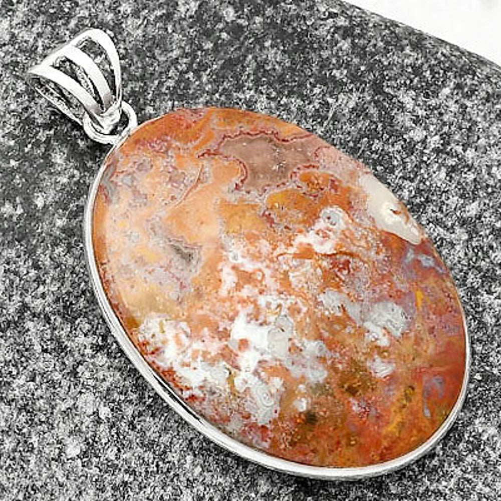Natural Red Moss Agate Pendant P-1001 SDP109388