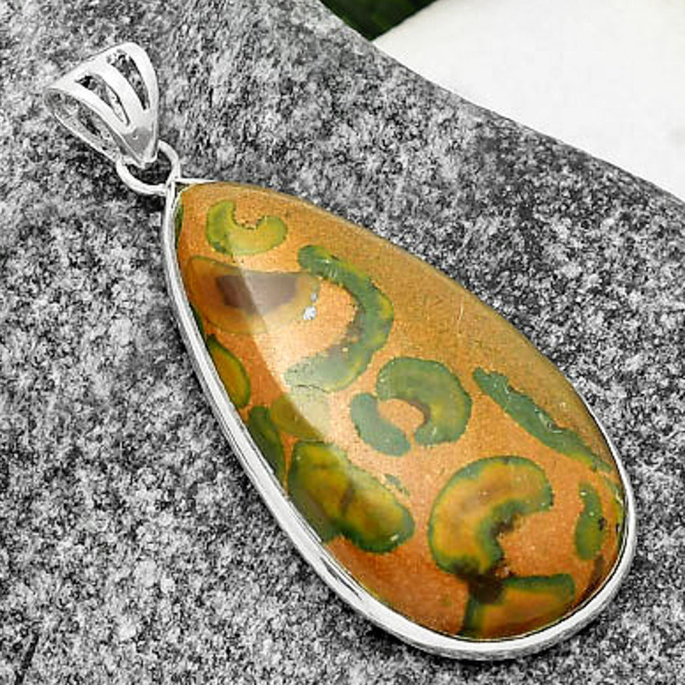 Natural Bamboo Jasper Pendant P-1001 SDP109430