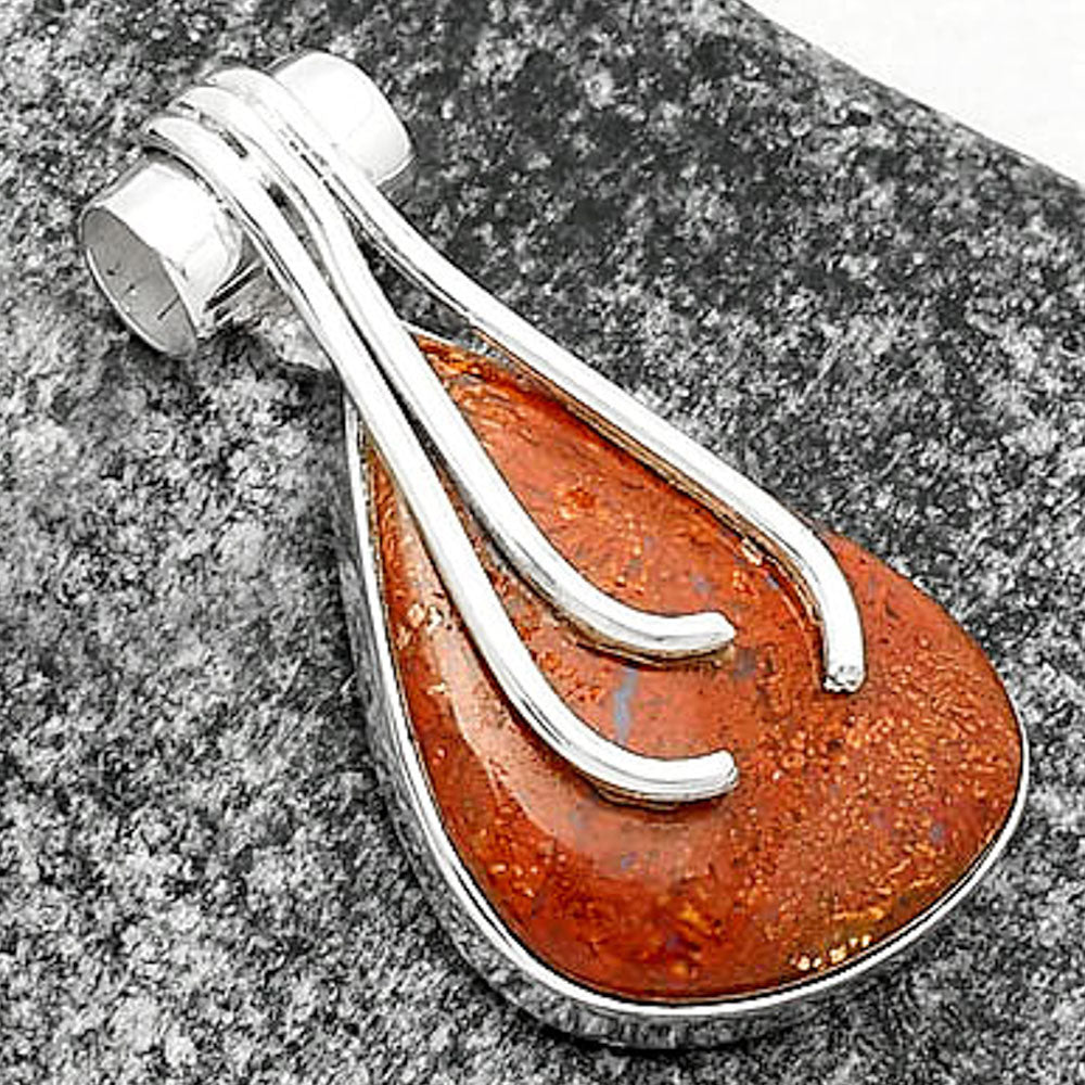 Natural Red Moss Agate Pendant P-1675 SDP109608