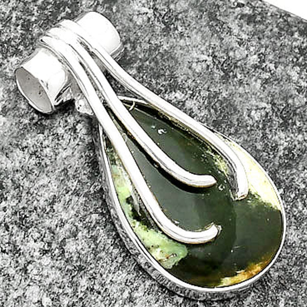 Natural Chrome Chalcedony Pendant P-1675 SDP109617