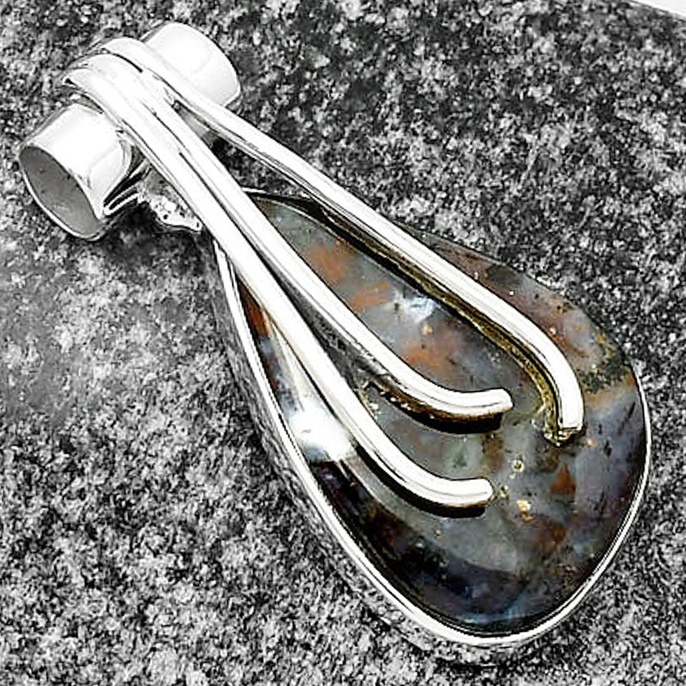 Natural Texas Moss Agate Pendant P-1675 SDP109620