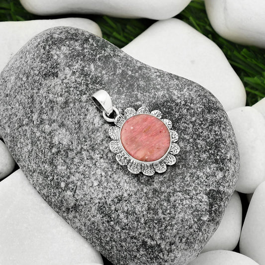 Natural Pink Tulip Quartz Pendant P-1205 SDP109685