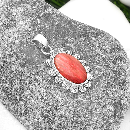 Natural Pink Tulip Quartz Pendant P-1205 SDP109691