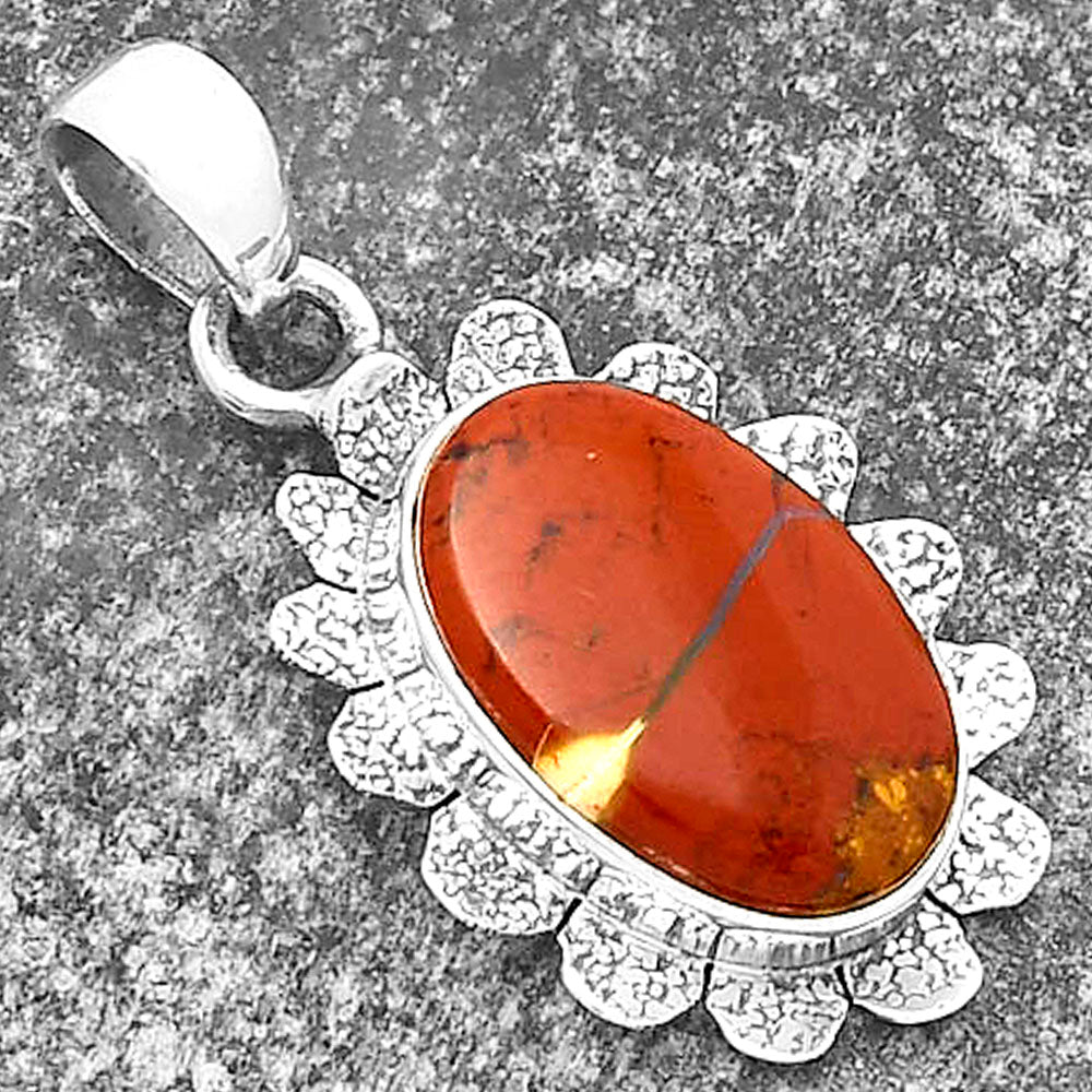 Natural Red Moss Agate Pendant P-1205 SDP109692