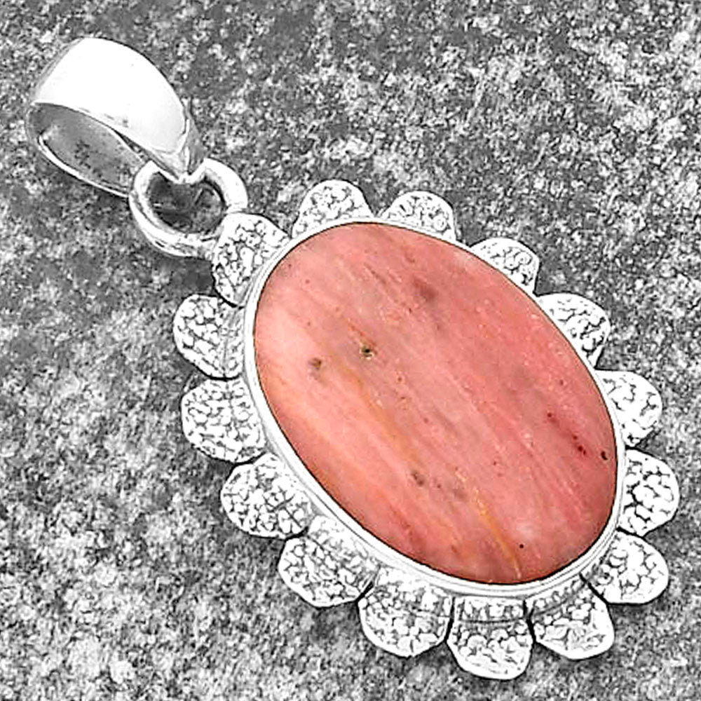 Natural Pink Tulip Quartz Pendant P-1205 SDP109693