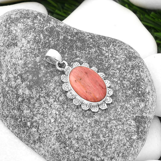 Natural Pink Tulip Quartz Pendant P-1205 SDP109693