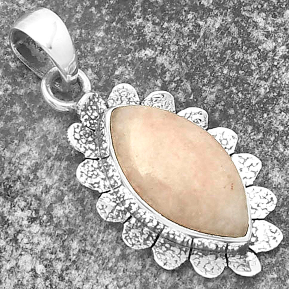 Natural Pink Scolecite Pendant P-1205 SDP109707