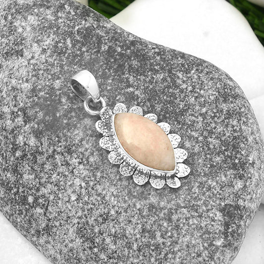 Natural Pink Scolecite Pendant P-1205 SDP109707