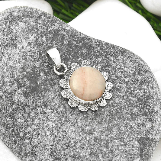 Natural Pink Scolecite Pendant P-1205 SDP109710