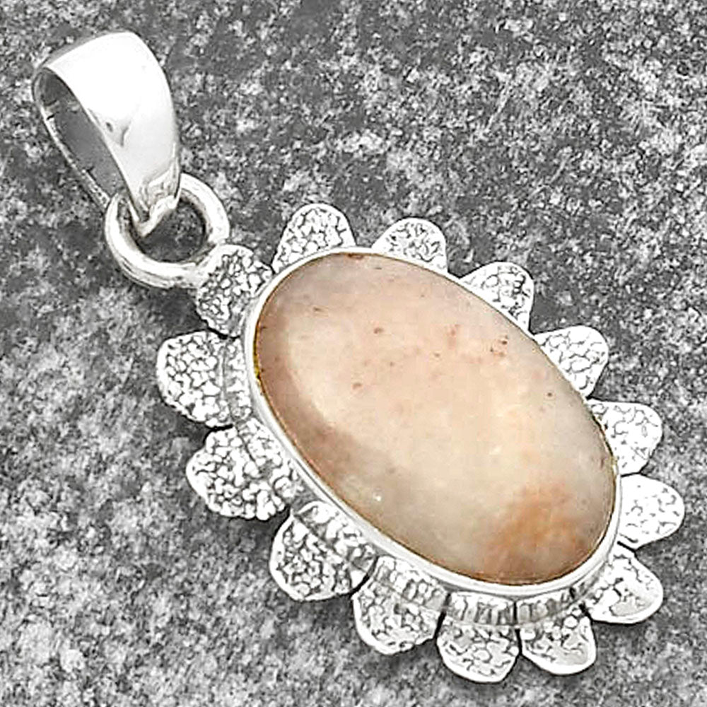 Natural Pink Scolecite Pendant P-1205 SDP109714