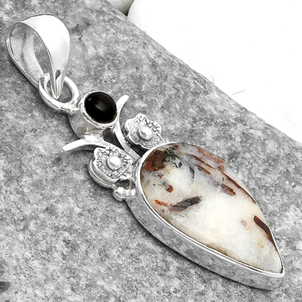 Astrophyllite - Russia & Black Onyx Pendant P-1695 SDP109791