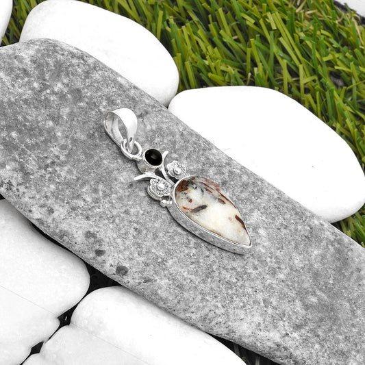 Astrophyllite - Russia & Black Onyx Pendant P-1695 SDP109791