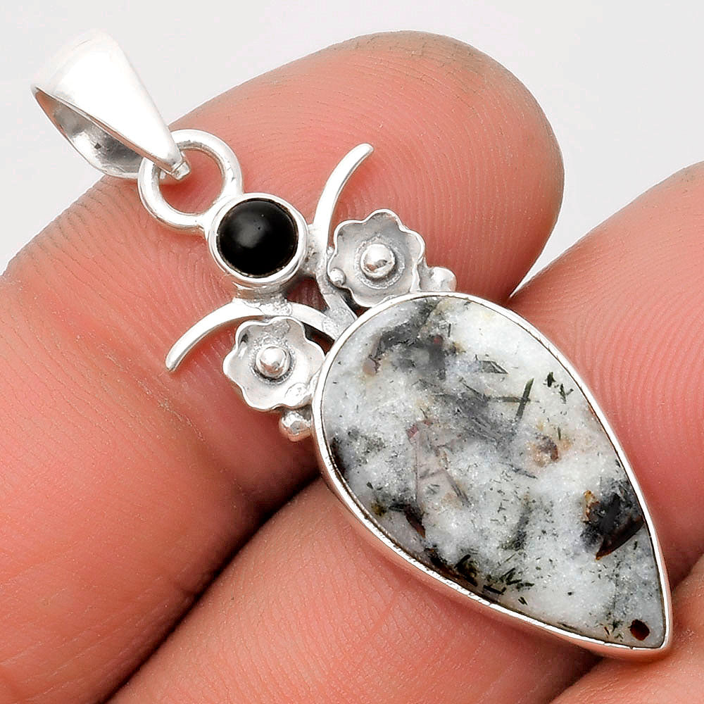 Astrophyllite - Russia & Black Onyx Pendant P-1695 SDP109795