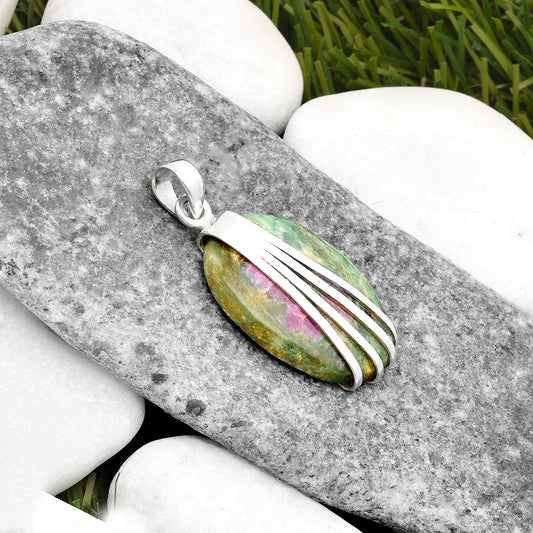 Natural Ruby In Fuchsite Pendant P-1302 SDP109904