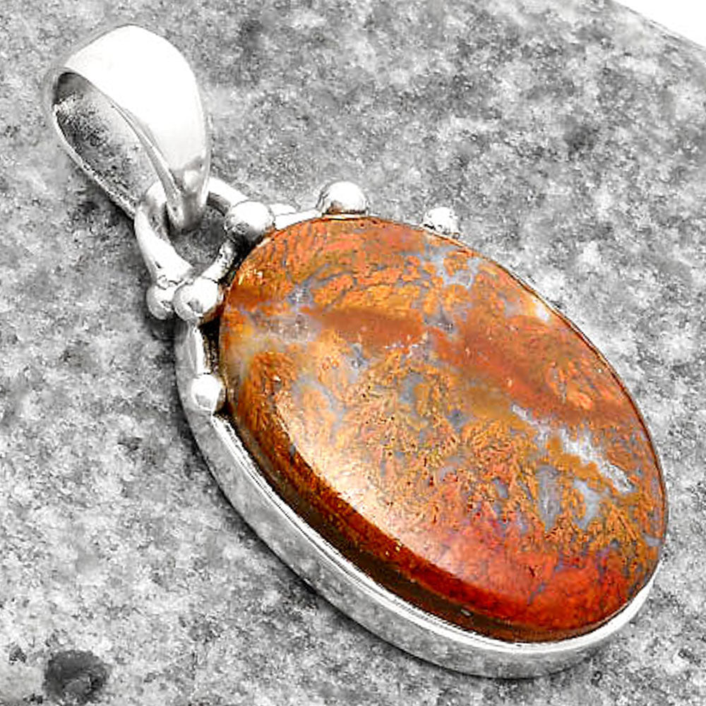 Natural Red Moss Agate Pendant P-1349 SDP109913