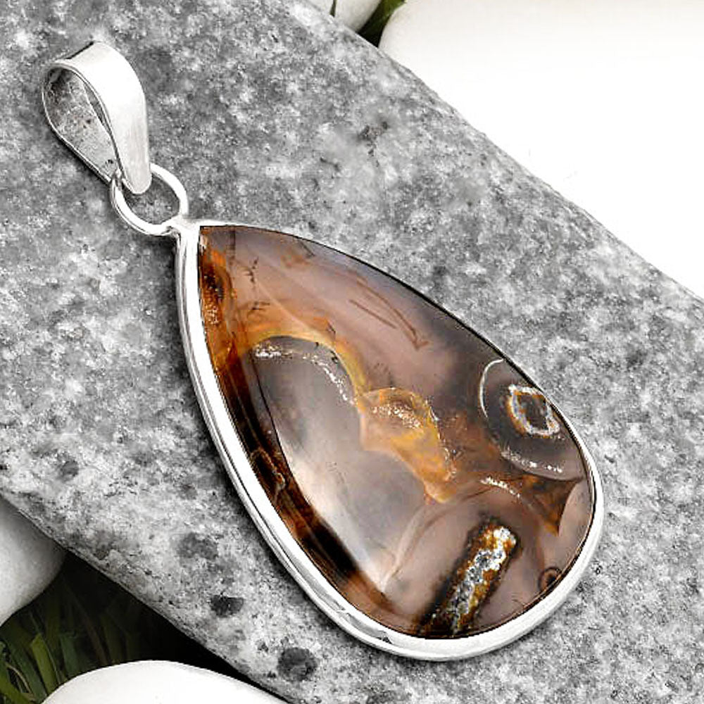 Natural Tube Agate - Turkish Pendant P-1001 SDP110338