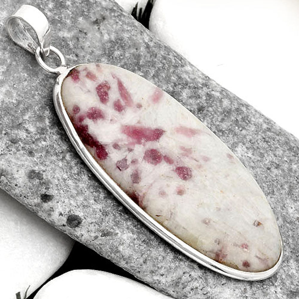 Natural Pink Tourmaline in Quartz Pendant P-1001 SDP110421