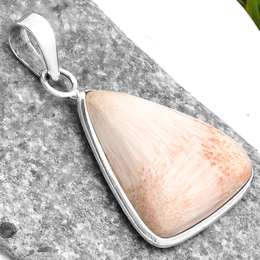 Natural Orange Scolecite - India Pendant P-1001 SDP110568